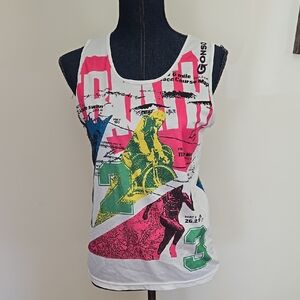 Women's Graphic Tank Top - Multicolor